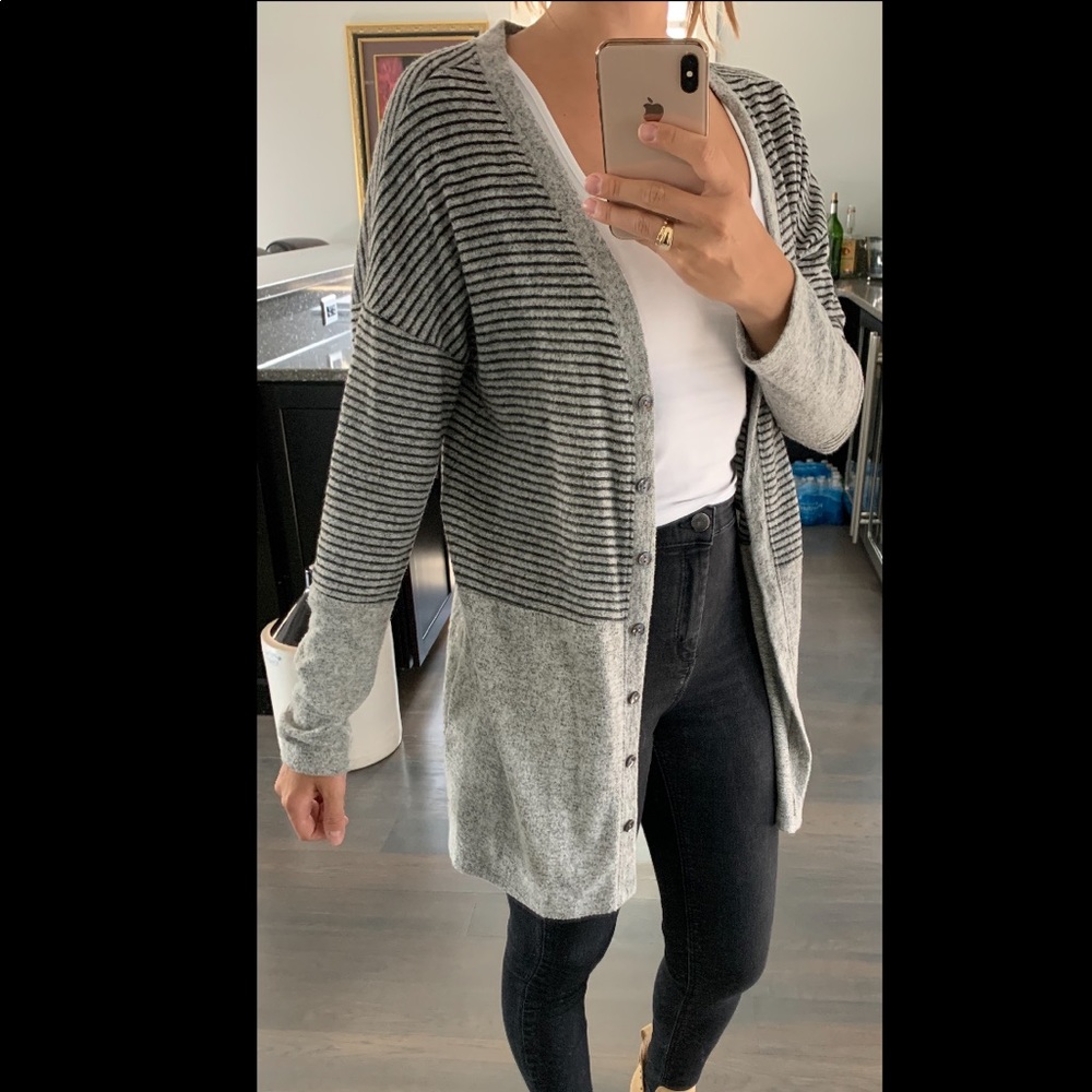 Grey, super soft cardigan